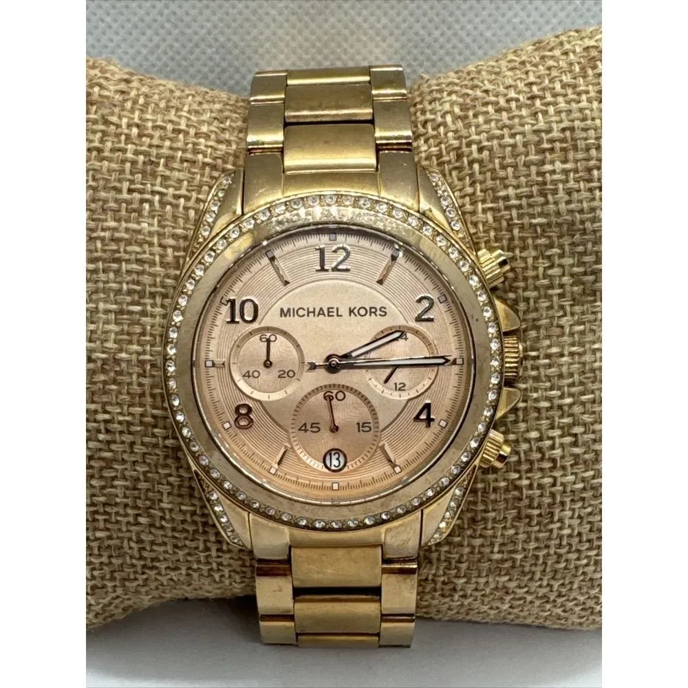 Michael Kors Blair MK5263 Women's Rose Gold-Tone Analog Dial Quartz Watch JNA782